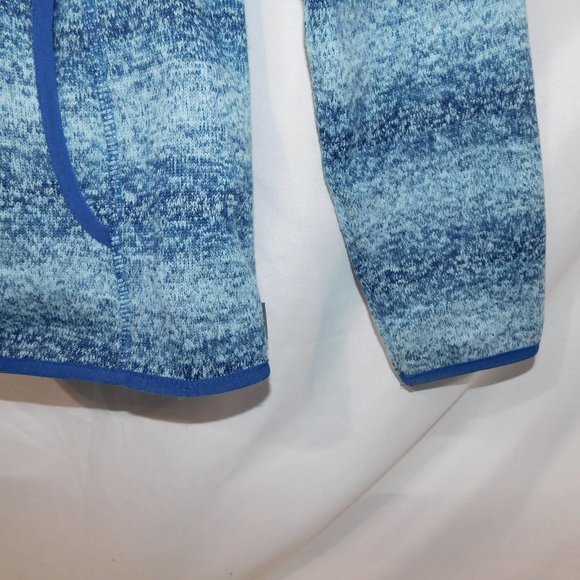 Eddie Bauer Womens XL Blue Striped Full Zip Fleece - Picture 5 of 8